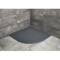Душевой поддон из литьевого мрамора 80x80 см Radaway Kyntos A Anthracite HKA8080-64
