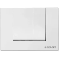 Кнопка смыва Berges Novum S1 040041 для инсталляции, белый глянец