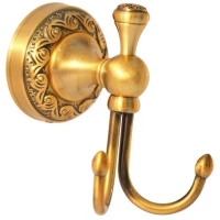 Крючок Magliezza Primavera 80302-BR двойной, для ванны, бронза