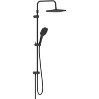 Душевая стойка Damixa Merkur 940000300 300x210 мм, черный матовый