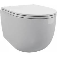 Унитаз подвесной SDR Bull WCWHWCSBLV безободковый, торнадо, с сиденьем микролифт, белый