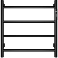 Полотенцесушитель электрический AQUAme AQM3124MB 474x475, диммер правый, черный матовый