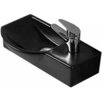 Раковина CeramaLux 7947ALMB 41x22,5 см L, рукомойник, черный матовый