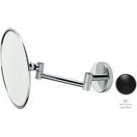 Зеркало косметическое Stil Haus 1035(23) с 3x увеличением, настенное, черный матовый