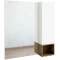 Зеркальный шкаф 77x85 см белый матовый/дуб рустикальный R Sanflor Даллас C04835 - 1