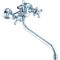 Смеситель для ванны Ekko E26020 универсальный, с душевым гарнитуром, хром
