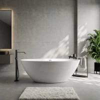 Акриловая ванна Abber AB9249-1.6 165x90 см, отдельностоящая, белый