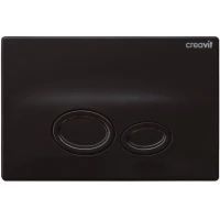 Кнопка смыва Creavit Drop GP200202 для инсталляции, черный глянец