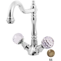 Смеситель для раковины с донным клапаном Rav Slezak BRILLIANCE121.5/8SM