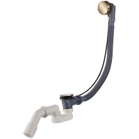 Слив-перелив для ванны Raglo R600.30.03 полуавтомат, золотой матовый