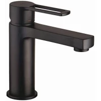 Смеситель для раковины Paffoni Ringo RIN071NO без донного клапана, черный матовый