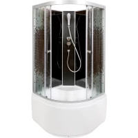 Душевая кабина 90x90x200 см Deto L890NBLACK интимато