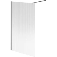 Душевая перегородка Kerama Marazzi Cristallo CT.120.WI.CR 120 см, профиль хром, стекло рифленое