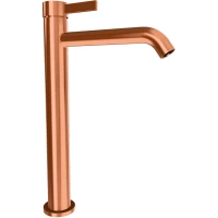 Смеситель для раковины Remer Metrica MC11LXLRP без донного клапана, медь матовая