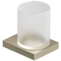 Стакан для зубных щеток Kludi Vela C 31975N5 настенный, никель матовый