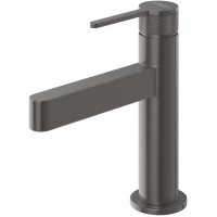 Смеситель для раковины BelBagno Delta 2.0 DEL2.0-LVM-GM-W0 без донного клапана, оружейная сталь матовый