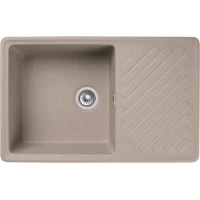 Кухонная мойка GranFest Quarz 52 75,3x47,7 см, песочный