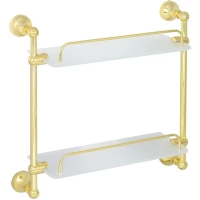 Полка стеклянная 32,5 см Veragio Gialetta Dorato VR.GIL-6412.DO