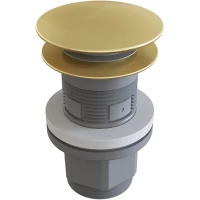 Донный клапан для раковины Aqueduto Ralo RAL0250 универсальный, золотой матовый