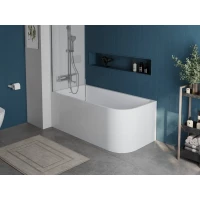 Акриловая ванна 150x73 см L BelBagno BB712-1500-730-L