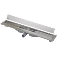 Душевой трап (лоток) AlcaPlast APZ106 Posh APZ106-300 + POSH-300MN 29,4 см, с решеткой, щелевой, нержавеющая сталь