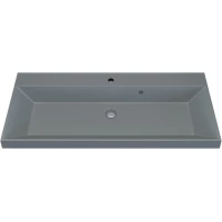 Раковина Uperwood Classic 293020638 100x45 см, накладная, платина