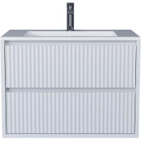 Тумба с раковиной Uperwood Next Premium 3930205165 70 см, подвесная, белый матовый