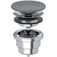 Выпуск для раковины Villeroy & Boch 680800I4 универсальный, графит матовый