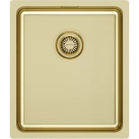 Кухонная мойка Paulmark Vista PM904438-LG 38x44 см, светлое золото