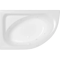 Акриловая ванна Whitecross Aquarella 0108.170110.100.SOFT.WH 170x110 см L, с гидромассажем, угловая, белый