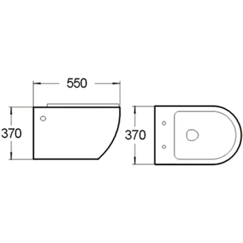 Комплект подвесной унитаз SantiLine SL-5002 + система инсталляции Tece 9400412