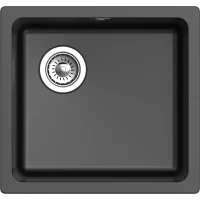 Кухонная мойка Rivelato Berkana BK-45 nero 49x46 см, черный