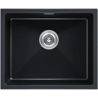 Кухонная мойка Paulmark Lumi LU55-BLM 55,5x46 см, черный металлик