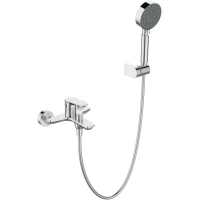 Смеситель для ванны BelBagno Ancona ANCONA-VAS/DFS-CRM с душевым гарнитуром, хром