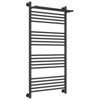 Полотенцесушитель водяной 1200x600 темный титан муар Сунержа Богема с полкой+ 15-0223-1260