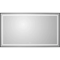 Зеркало BelBagno Kraft SPC-KRAFT-1400-800-LED-TCH-WARM-NERO 140x80 см, с LED-подсветкой, сенсорным выключателем, антизапотеванием, черный