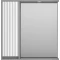 Зеркальный шкаф Brevita Balaton BAL-04080-01-01Л 77,6x80 см L, с подсветкой, выключателем, белый матовый/серый матовый - 1