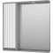 Зеркальный шкаф Brevita Balaton BAL-04080-01-01Л 77,6x80 см L, с подсветкой, выключателем, белый матовый/серый матовый - 2