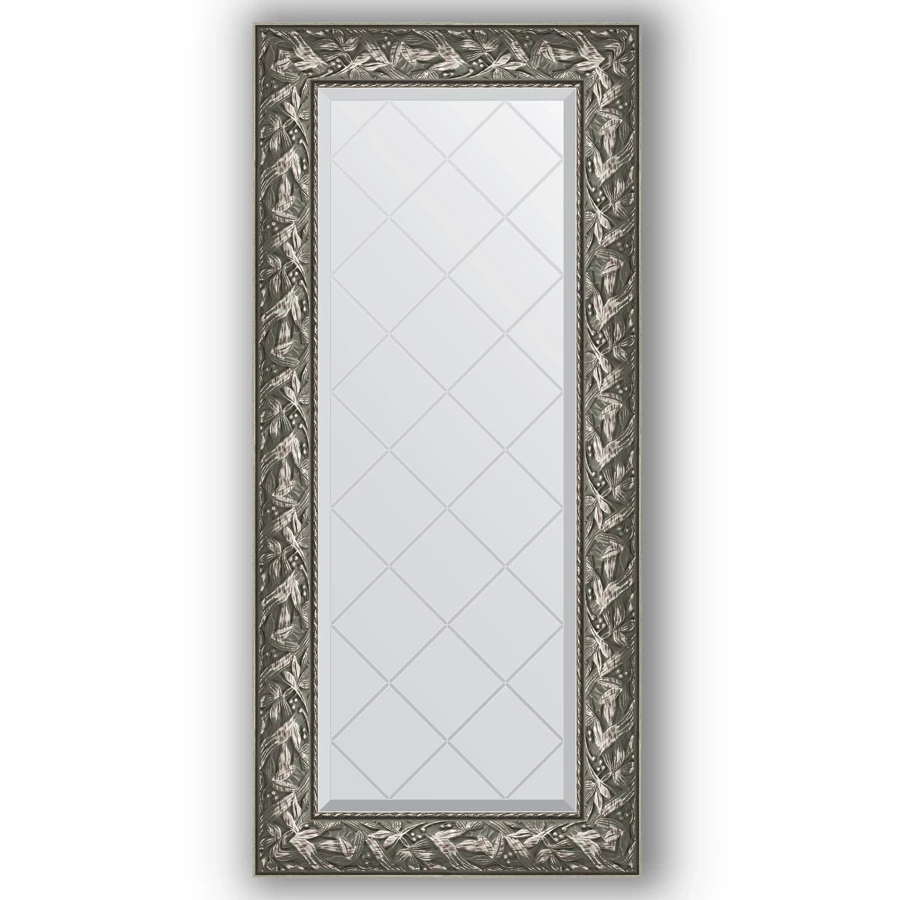 Зеркало 59x128 см византия серебро Evoform Exclusive-G BY 4071