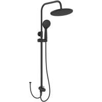 Душевая стойка Tokito Kudo TOK-RAI-1015BL 200 мм, черный матовый