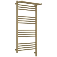 Полотенцесушитель электрический Сунержа Богема с полкой 3.1 051-6007-1050 1000x500, МЭМ правый, состаренная латунь