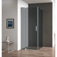 Душевой уголок 90-100x89,5 см Cezares SLIDER-AH-1-90-90/100-GRIGIO-Cr графитовое