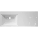Изображение товара раковина misty даллас фр-0001490 120,2x48,2 см l, над стиральной машиной, белый