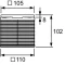 Душевой трап 105x105/50 мм хром Tece TECEdrainpoint S KDP-S110 - 6