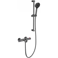 Термостат для ванны Wonzon & Woghand WW-C2001-A-BGG с душевым гарнитуром, темный графит матовый