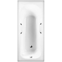 Ванна чугунная Byon 13 V0000226 170x70 см, с ручками, антискользящим покрытием, белый