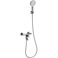 Смеситель для ванны Wonzon & Woghand Click WW-FE05L221-CR с душевым гарнитуром, хром