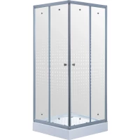 Душевой уголок с поддоном 90x90 см Timo TL-9002 R прозрачное с рисунком