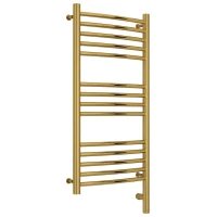 Полотенцесушитель электрический 800x400 золотой МЭМ правый, перемычка выгнутая Сунержа Богема 3.0 03-5803-8040