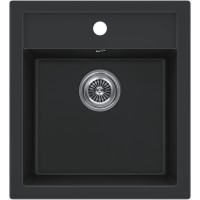 Кухонная мойка KuchenStern Ku-Granit Top 45 104BL10 46,5x50,5 см, черный